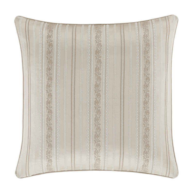Champagne 20inch Square Decorative Throw Pillow