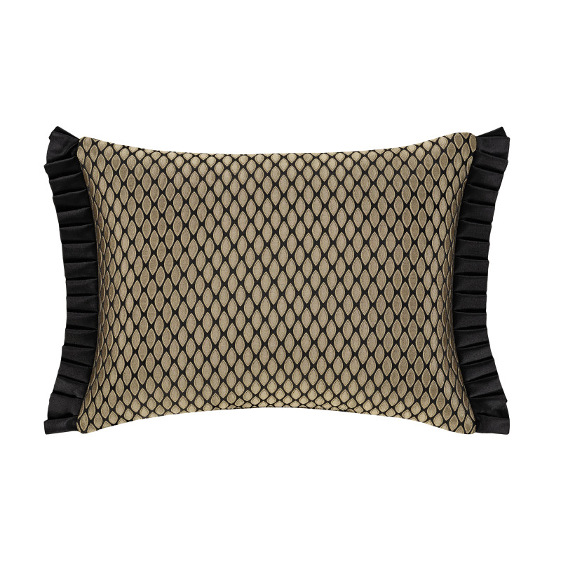 Black Boudoir Decorative Throw Pillow