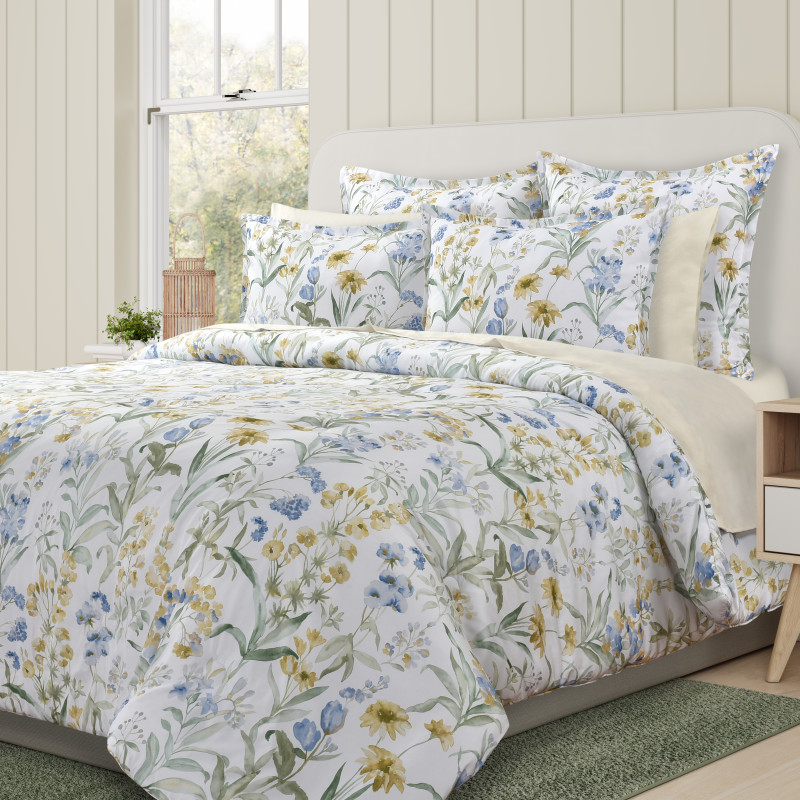 Blue King/Cal King 3Pc. Comforter Set