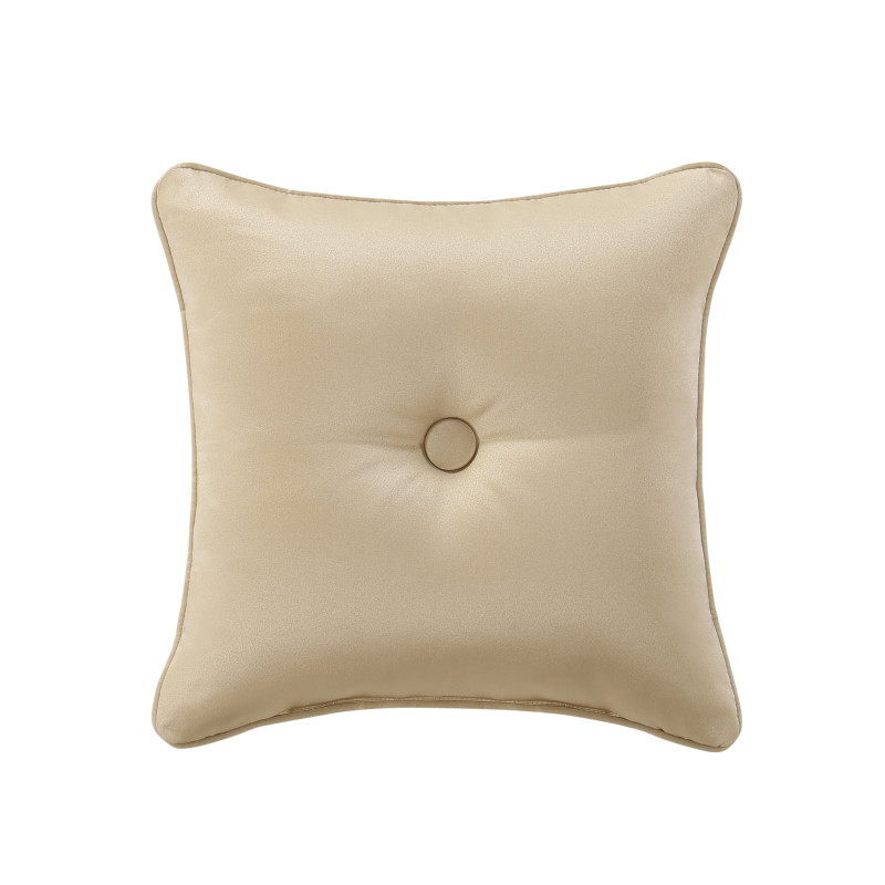 Gold 18inch Square Decorative Throw Pillow