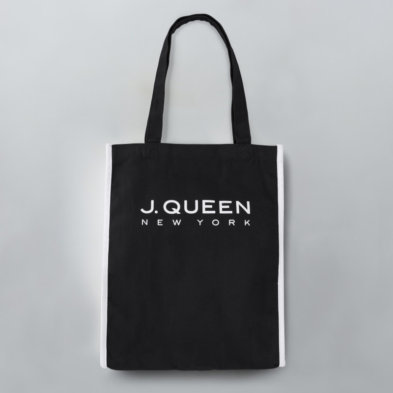 Black Woven Tote Bag