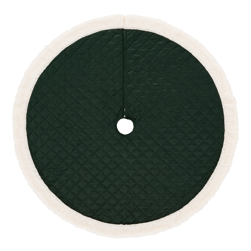 Evergreen Quilted Christmas Tree Skirt