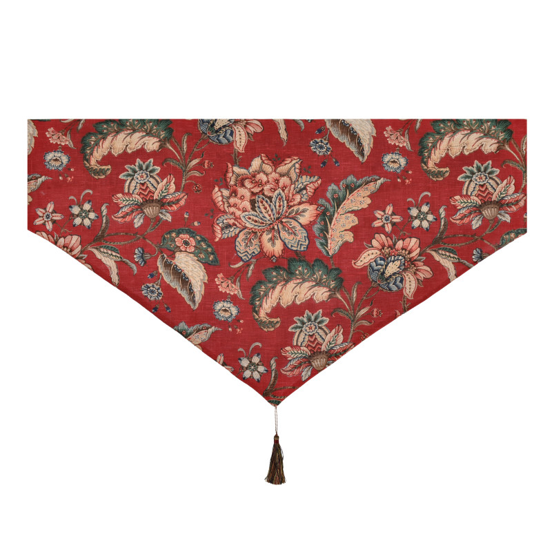 Red Window Ascot Valance