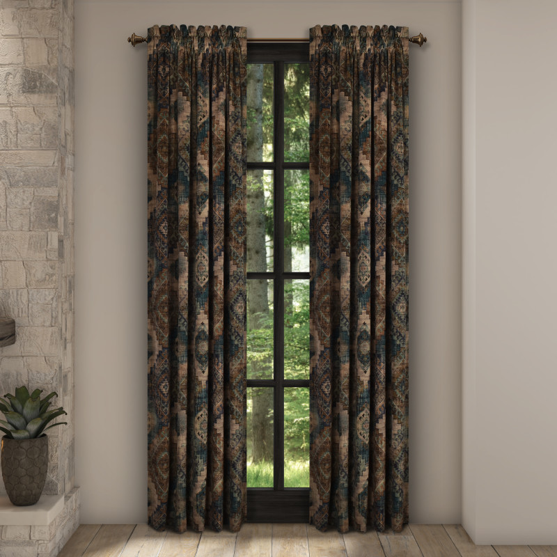 Teal 84inch Window Panel Pair