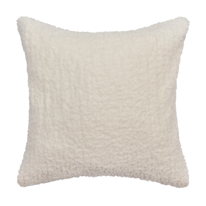 White 20inch Square Embellished Decorative Throw Pillow