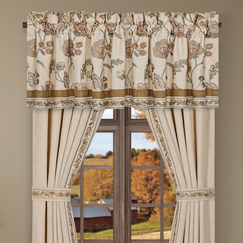 Apricot Window Straight Valance