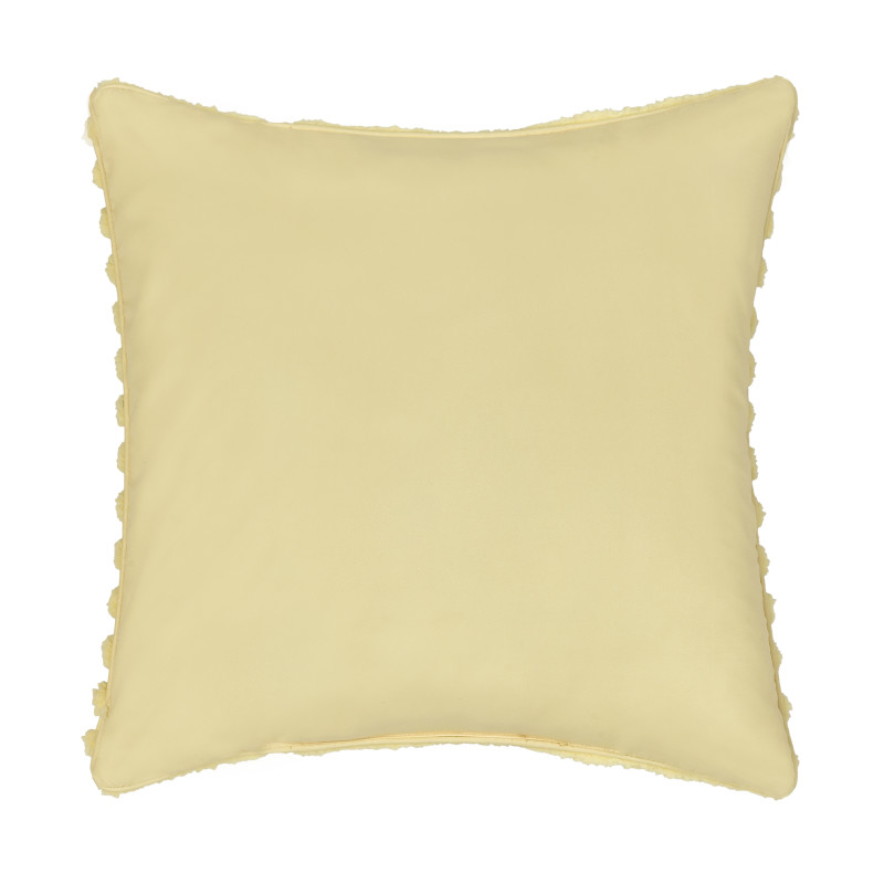 Yellow 20inch Square Decorative Throw Pillow