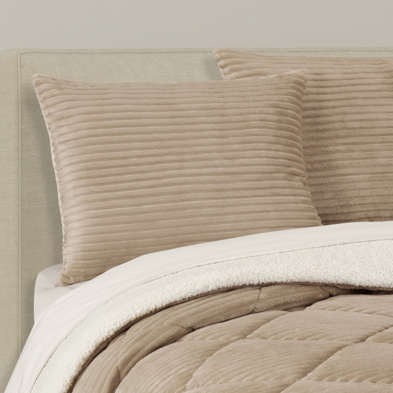 Beige Full/Queen 3Pc. Comforter Set