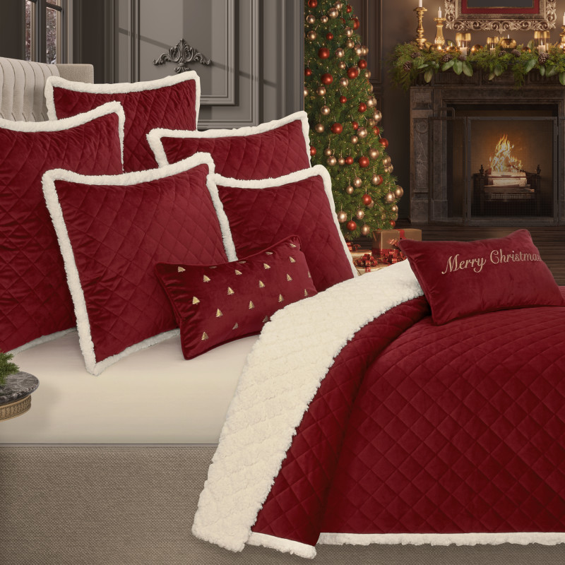 Crimson Full/Queen 3Pc. Quilt Set