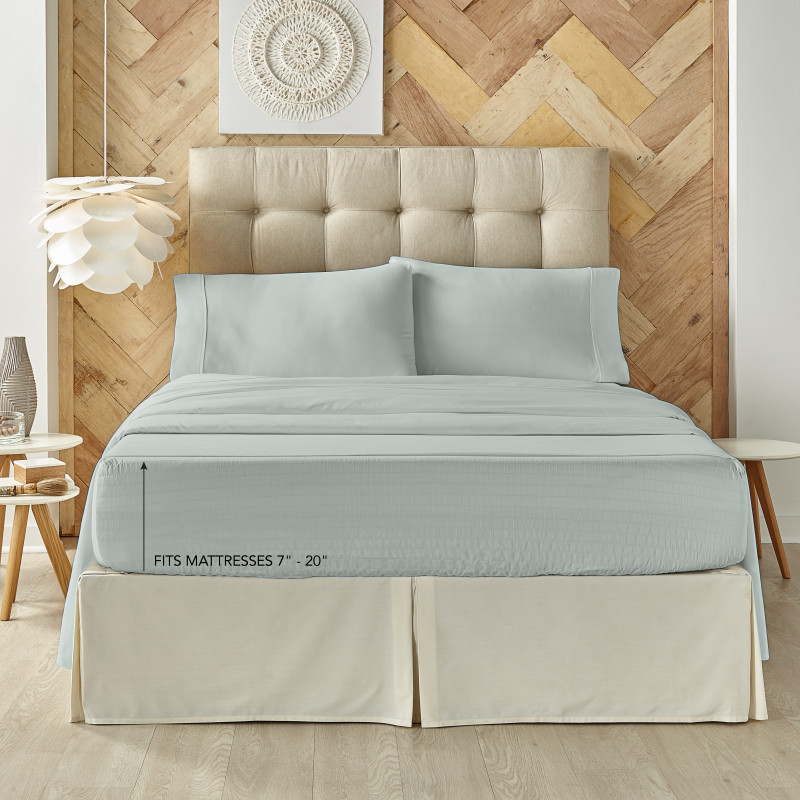 Light Blue King 4Pc. Sheet Set