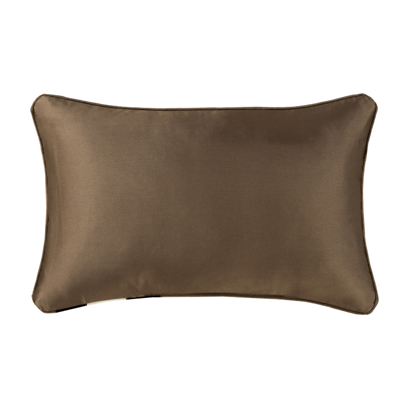 Mocha Boudoir Embellished Decorative Throw Pillow
