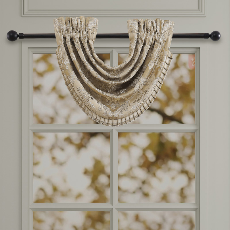 Gold Window Waterfall Valance