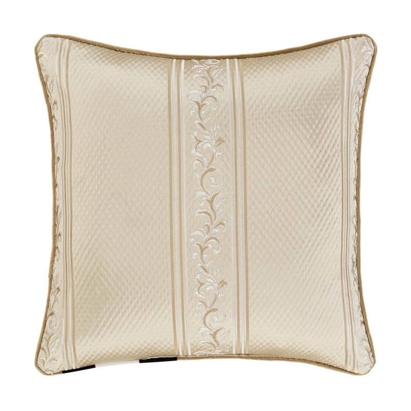 Champagne 20inch Square Decorative Throw Pillow