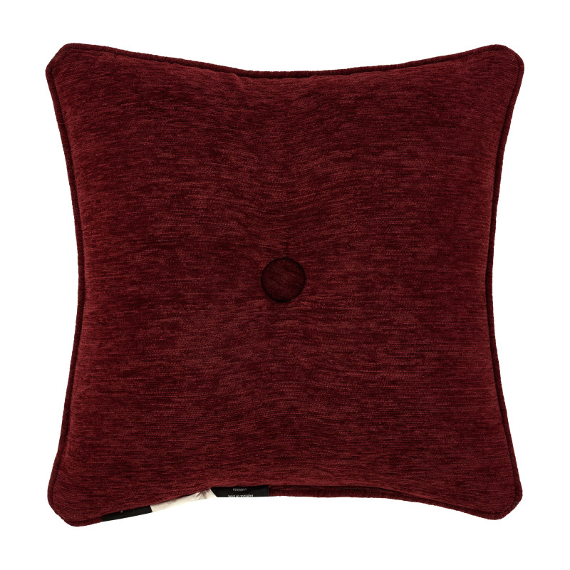 Crimson 18inch Square Decorative Throw Pillow