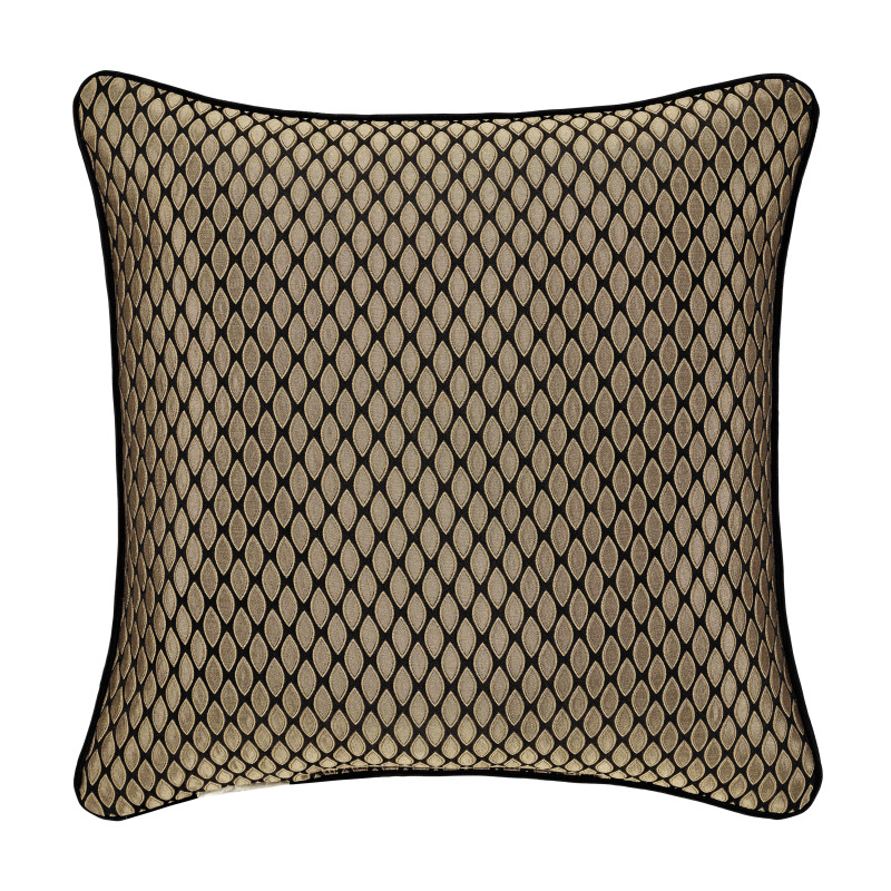 Black 20inch Square Decorative Throw Pillow