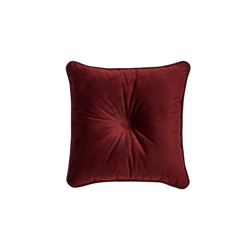 Crimson 18inch Square Decorative Throw Pillow
