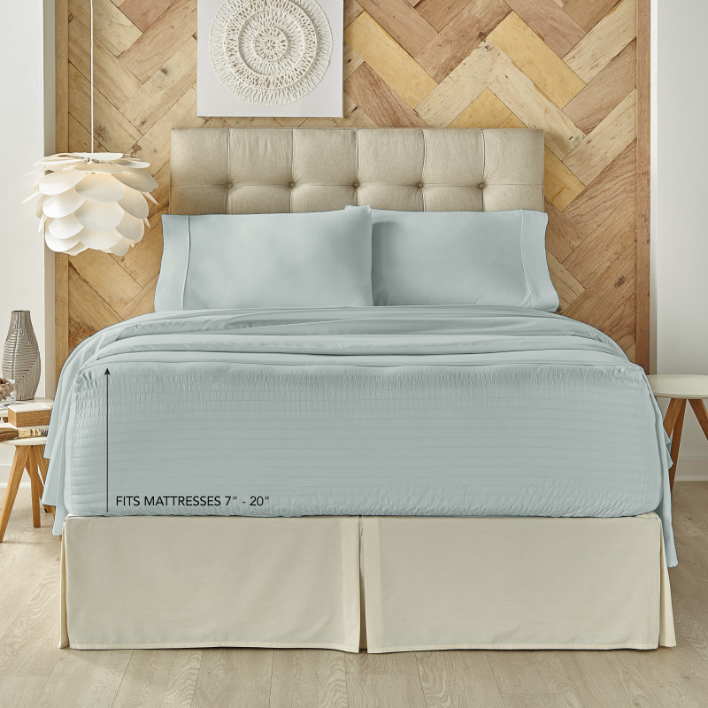 Light Blue King 4Pc. Sheet Set