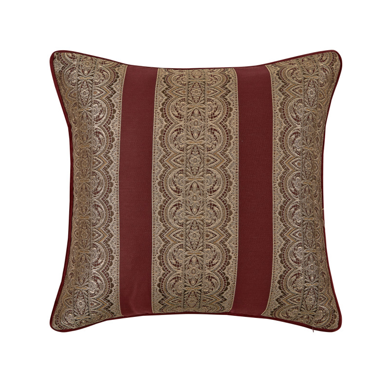 Crimson 20inch Square Decorative Throw Pillow