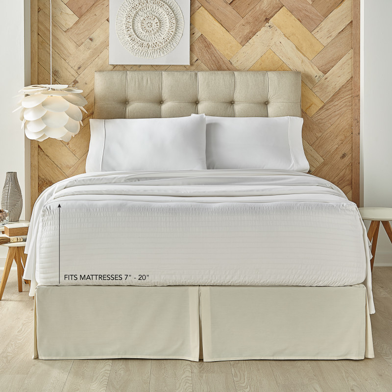 White King Adjustable Bed Sheet Set