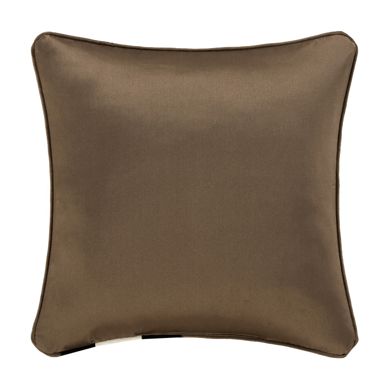 Mocha 18inch Square Decorative Throw Pillow