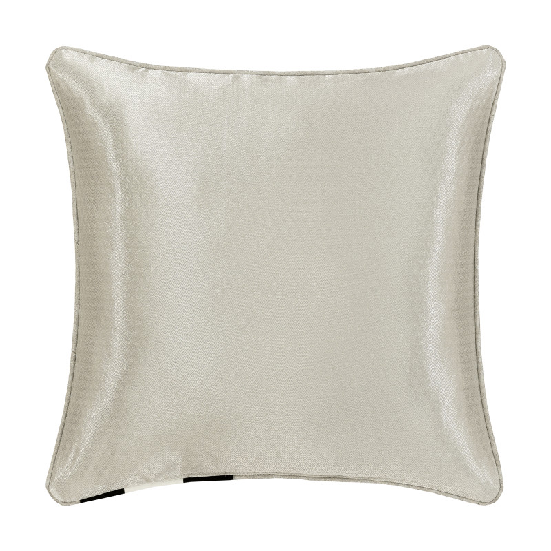 Silver 20inch Square Decorative Throw Pillow
