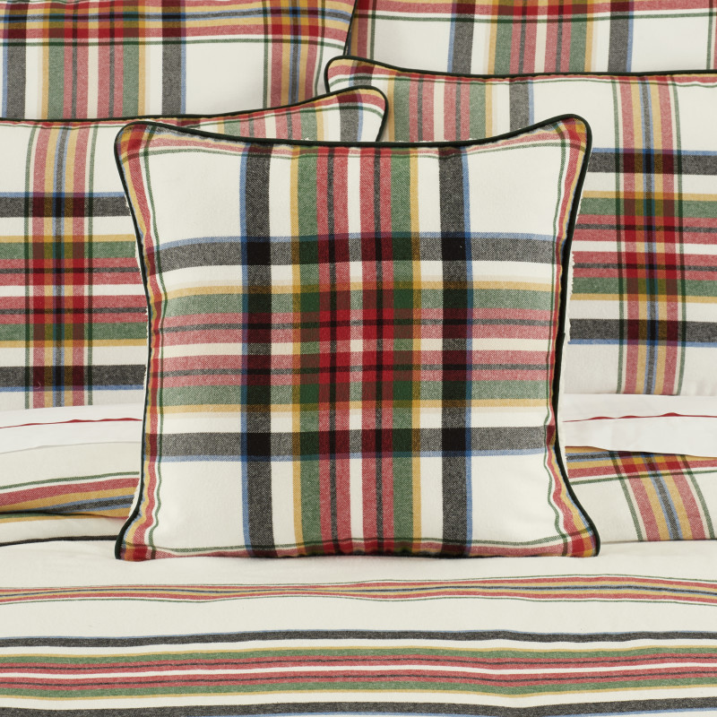 Red 20inch Square Decorative Throw Pillow