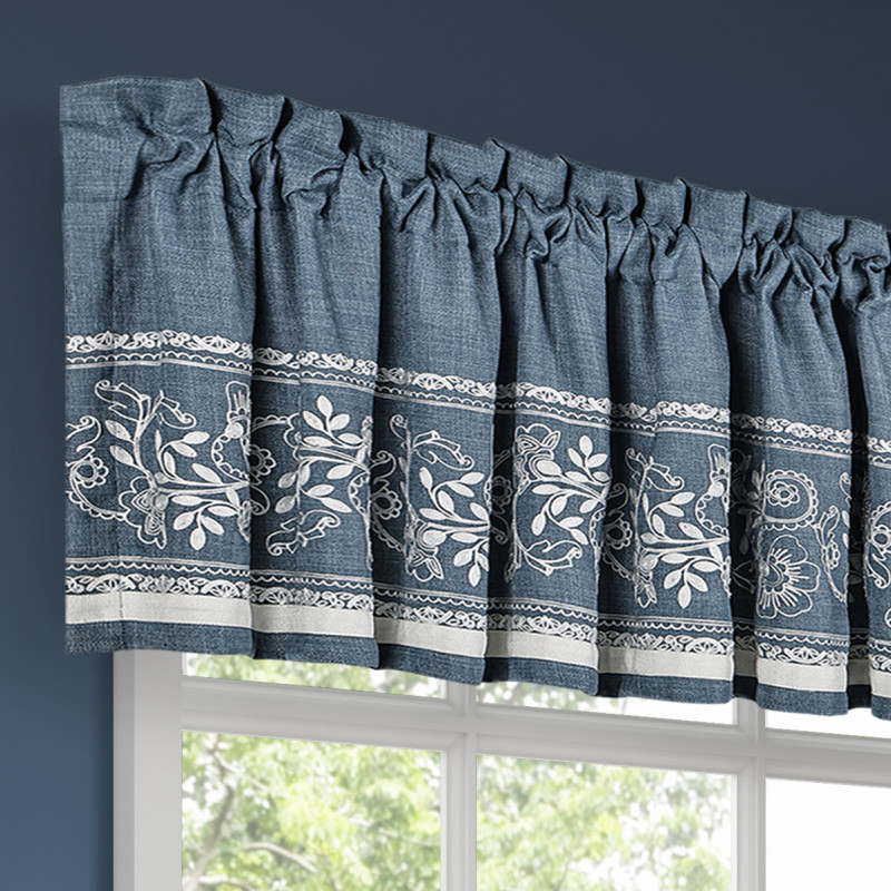 Denim Window Straight Valance