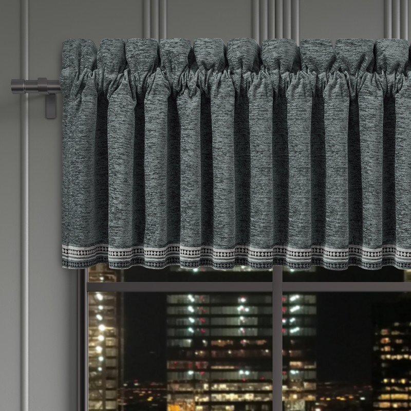 Slate Window Straight Valance