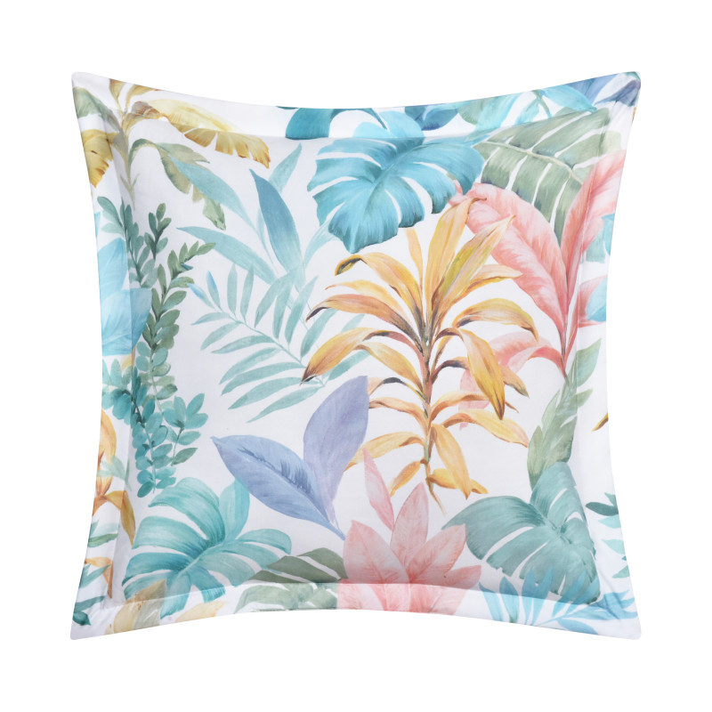 Aqua 18inch Square Decorative Throw Pillow