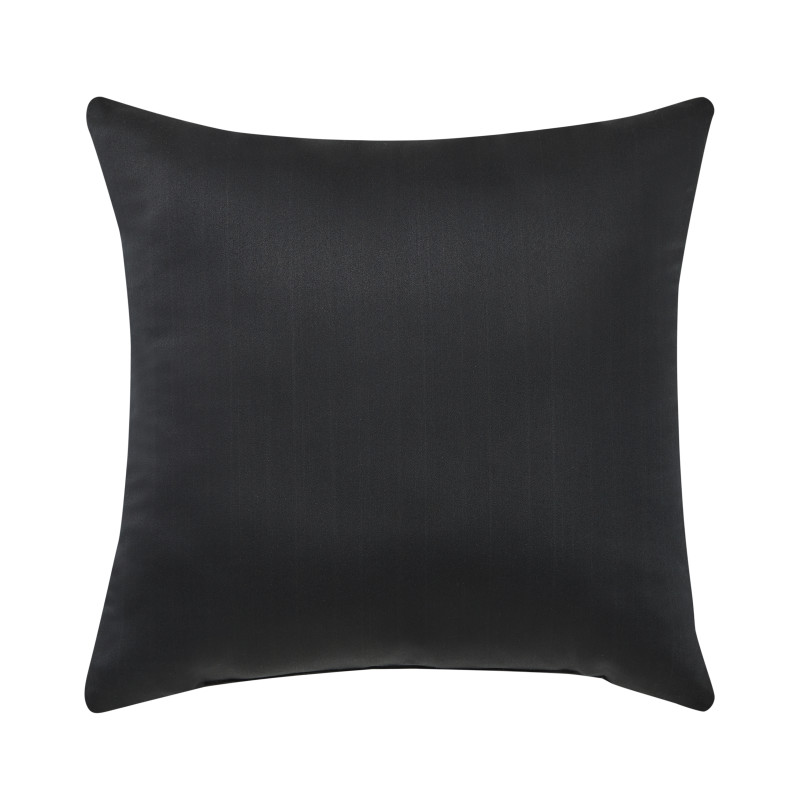 Black 18inch Square Decorative Throw Pillow