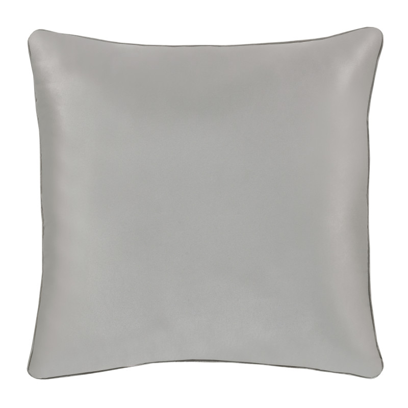 Silver 18inch Square Decorative Throw Pillow
