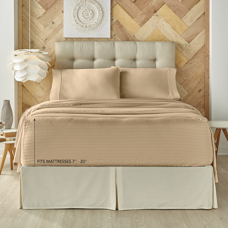 Taupe California King 4Pc. Sheet Set