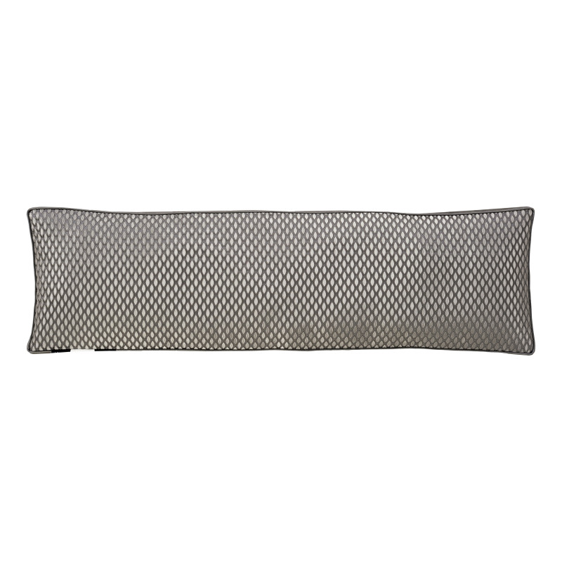 Silver Bolster Decorative Throw Pillow