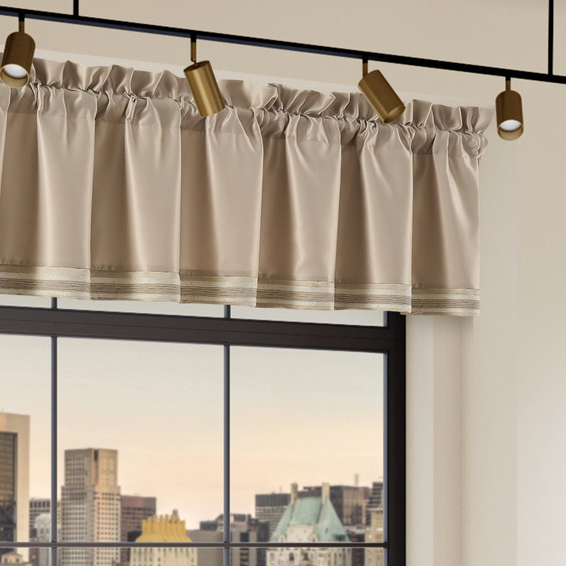 Almond Window Straight Valance