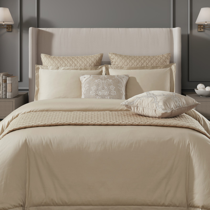 Pale Gold King/Cal King Duvet Cover 3Pc. Set
