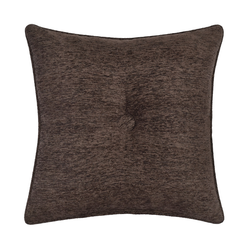 Chocolate 18inch Square Decorative Throw Pillow