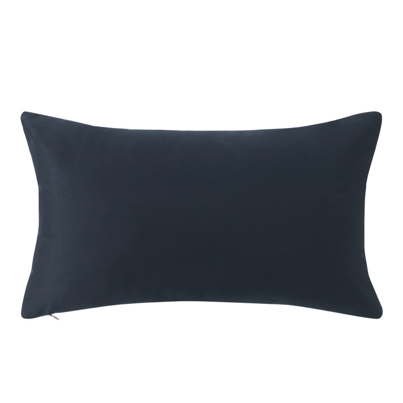 Navy Quilted Boudoir Decorative Throw Pillow