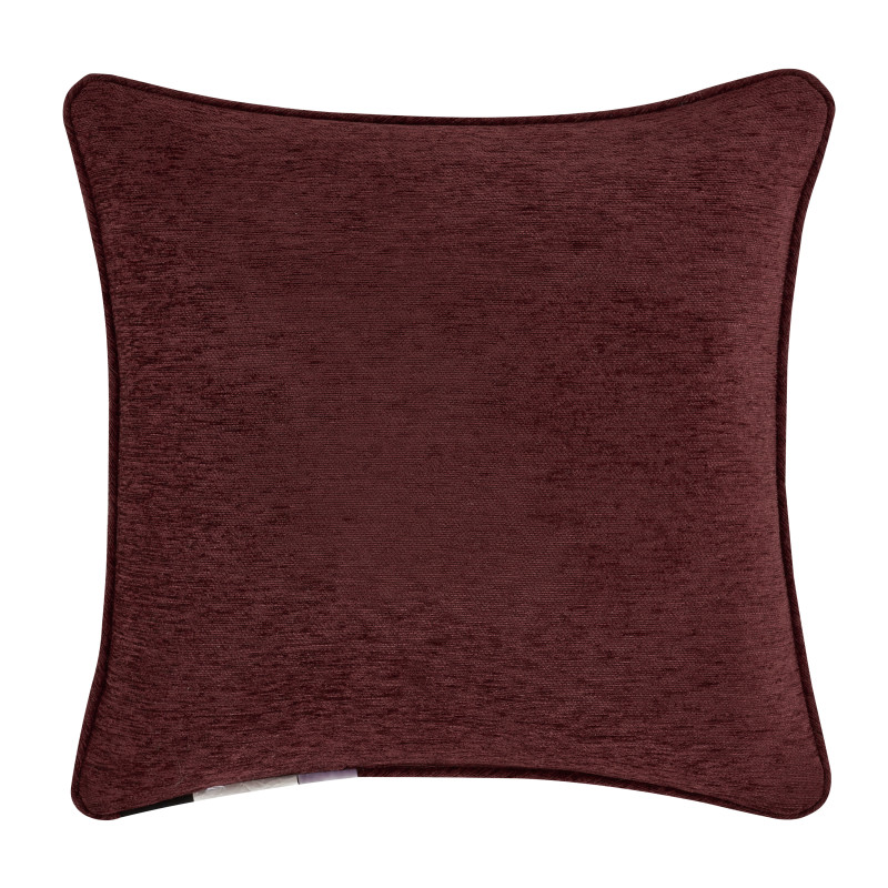 Red 18inch Square Embellished Decorative Throw Pillow