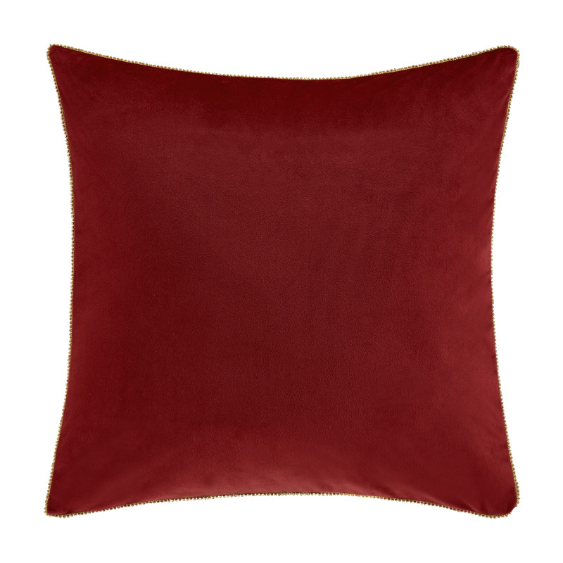 Crimson 18inch Square Embellished Decorative Throw Pillow