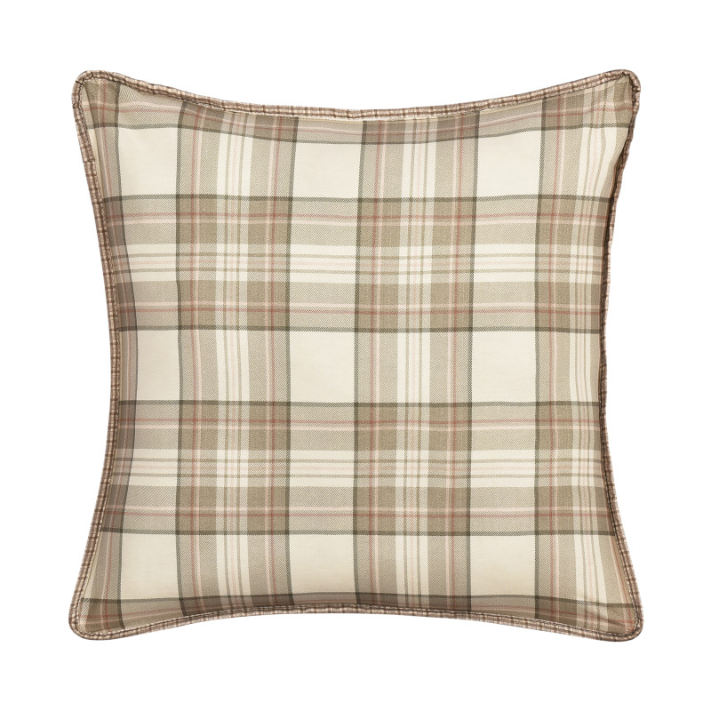 Blush 20inch Square Quilted Decorative Throw Pillow