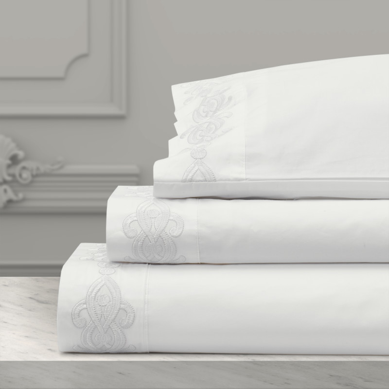 White California King 4Pc. Sheet Set