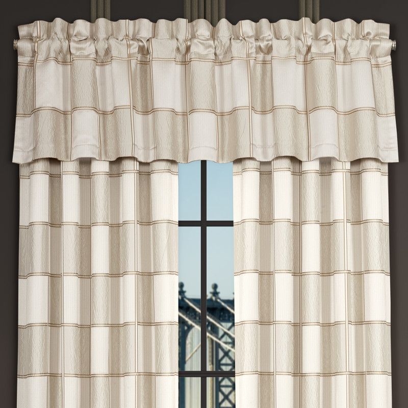 Ivory Window Straight Valance