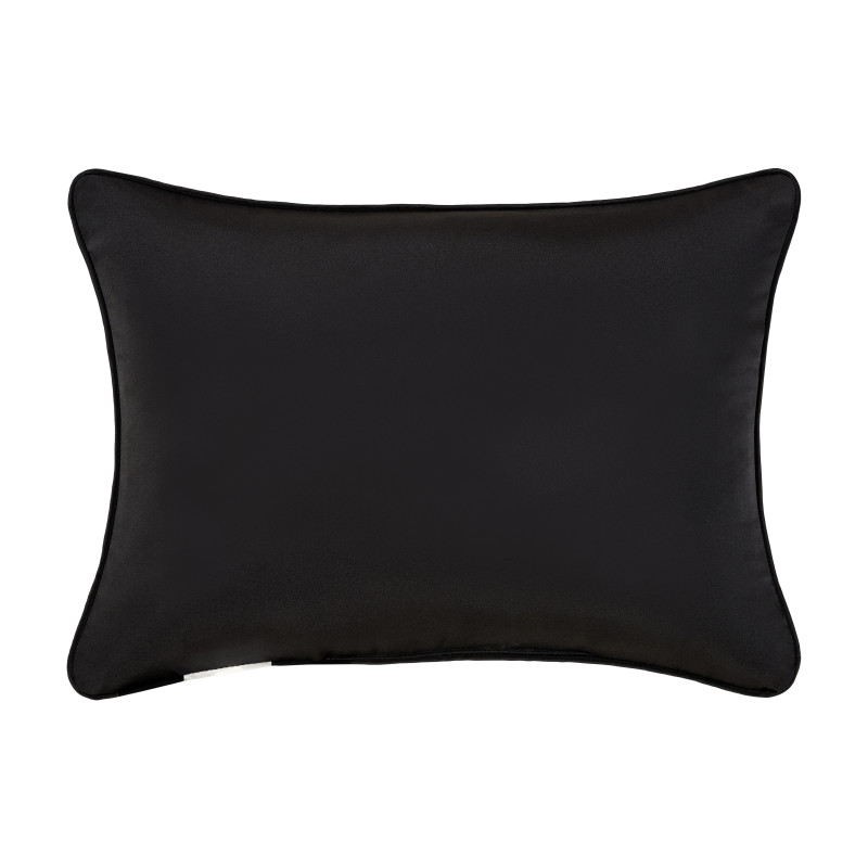 Black Boudoir Decorative Throw Pillow
