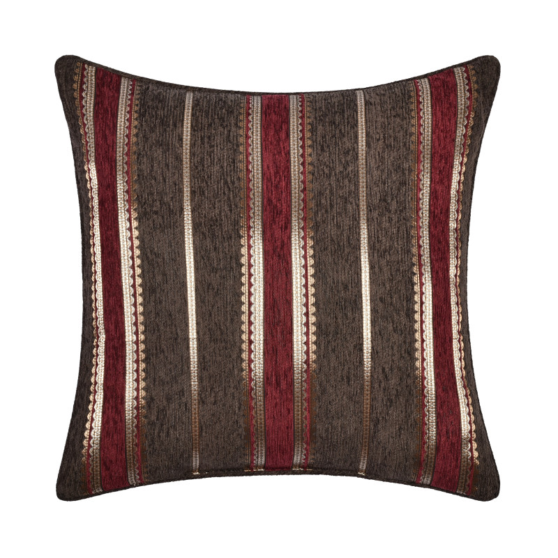 Chocolate 20inch Square Decorative Throw Pillow