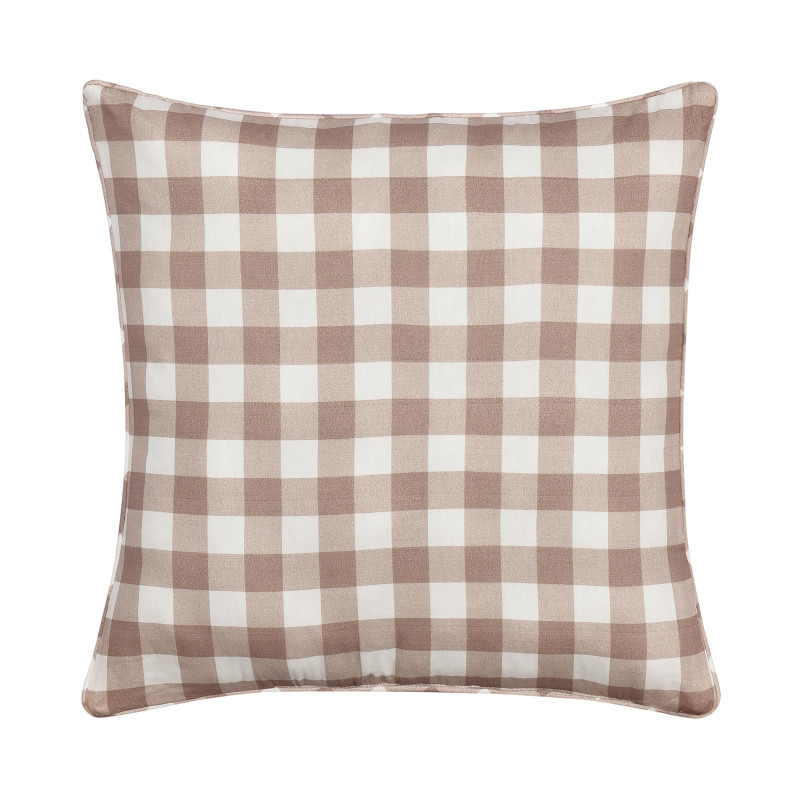 Blush 18inch Square Quilted Decorative Throw Pillow