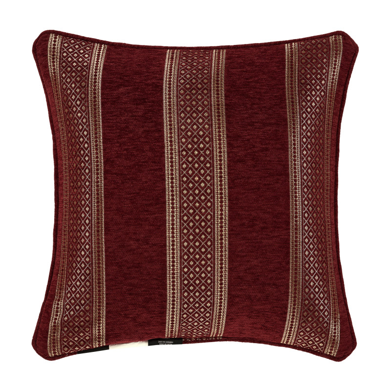 Crimson 20inch Square Decorative Throw Pillow