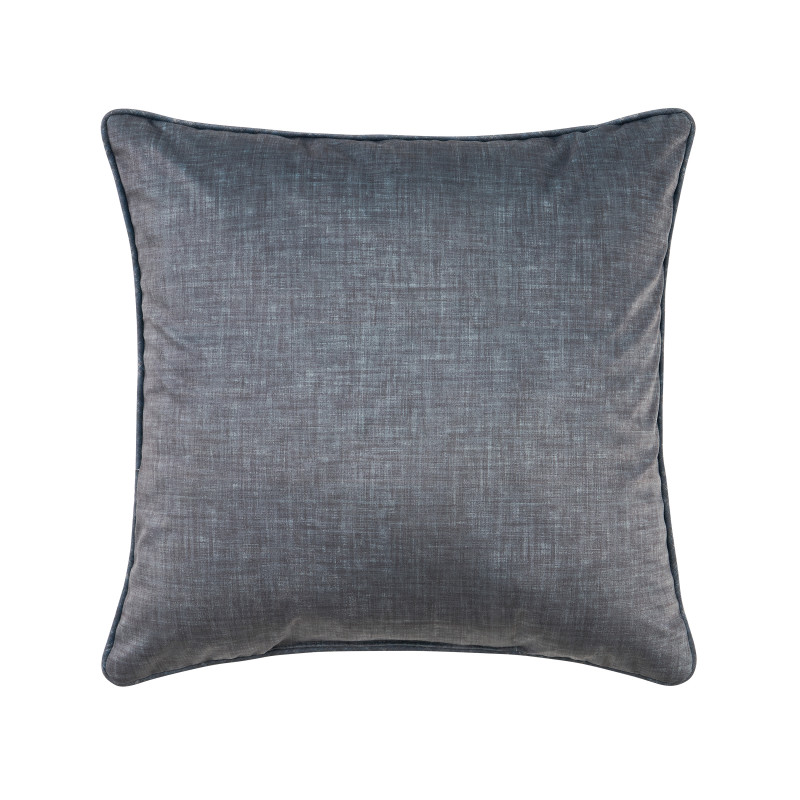 Blue 18inch Square Embellished Decorative Throw Pillow
