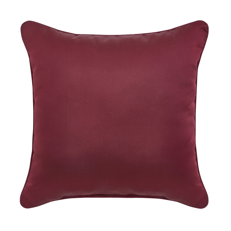 Bordeaux 20inch Square Embellished Decorative Throw Pillow