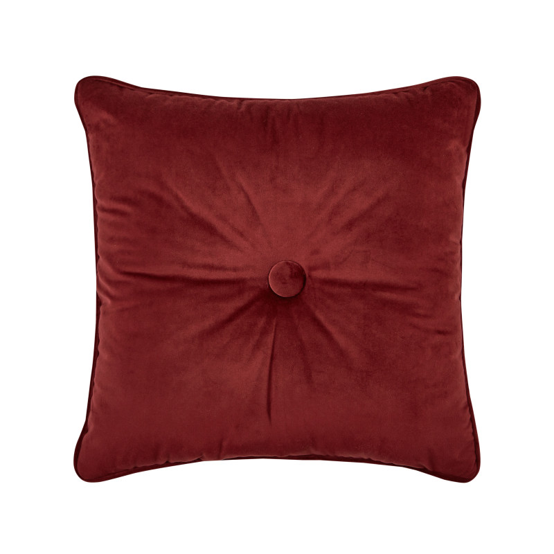 Crimson 18inch Square Decorative Throw Pillow
