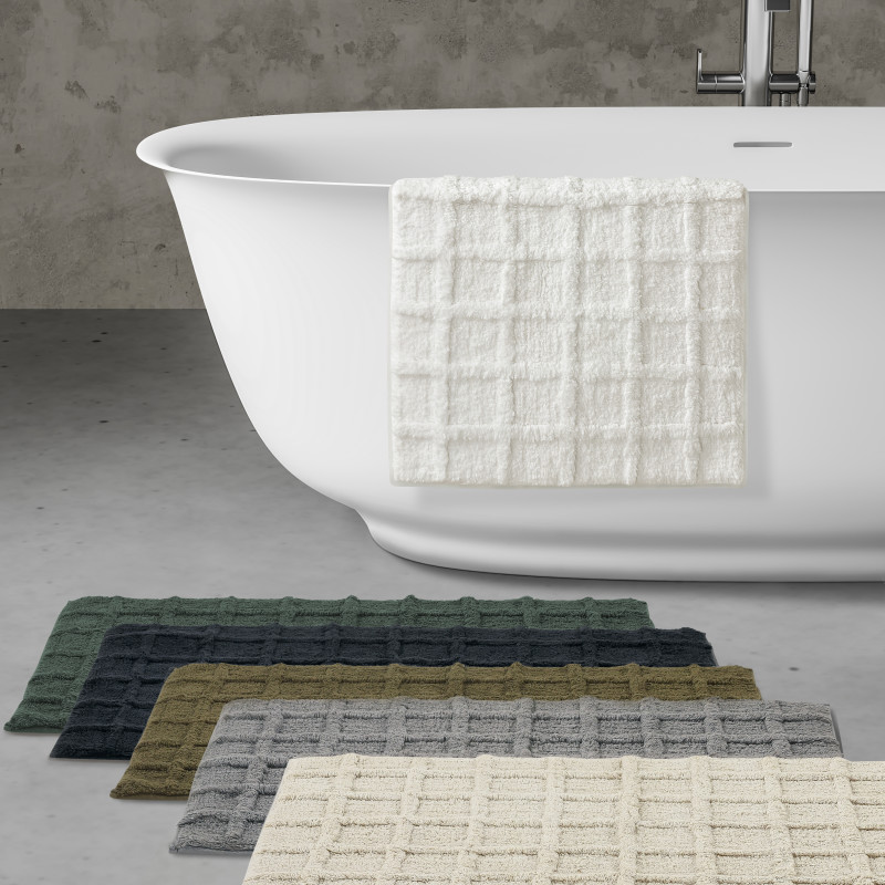 White Bath Rug